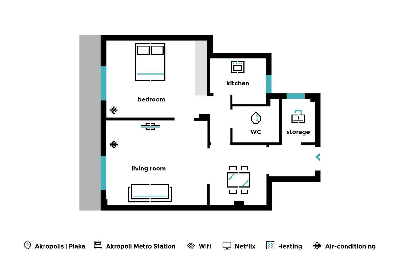 Acropolis Heart 1Bd Apartment In Plaka By Upstreet Αθήνα Εξωτερικό φωτογραφία